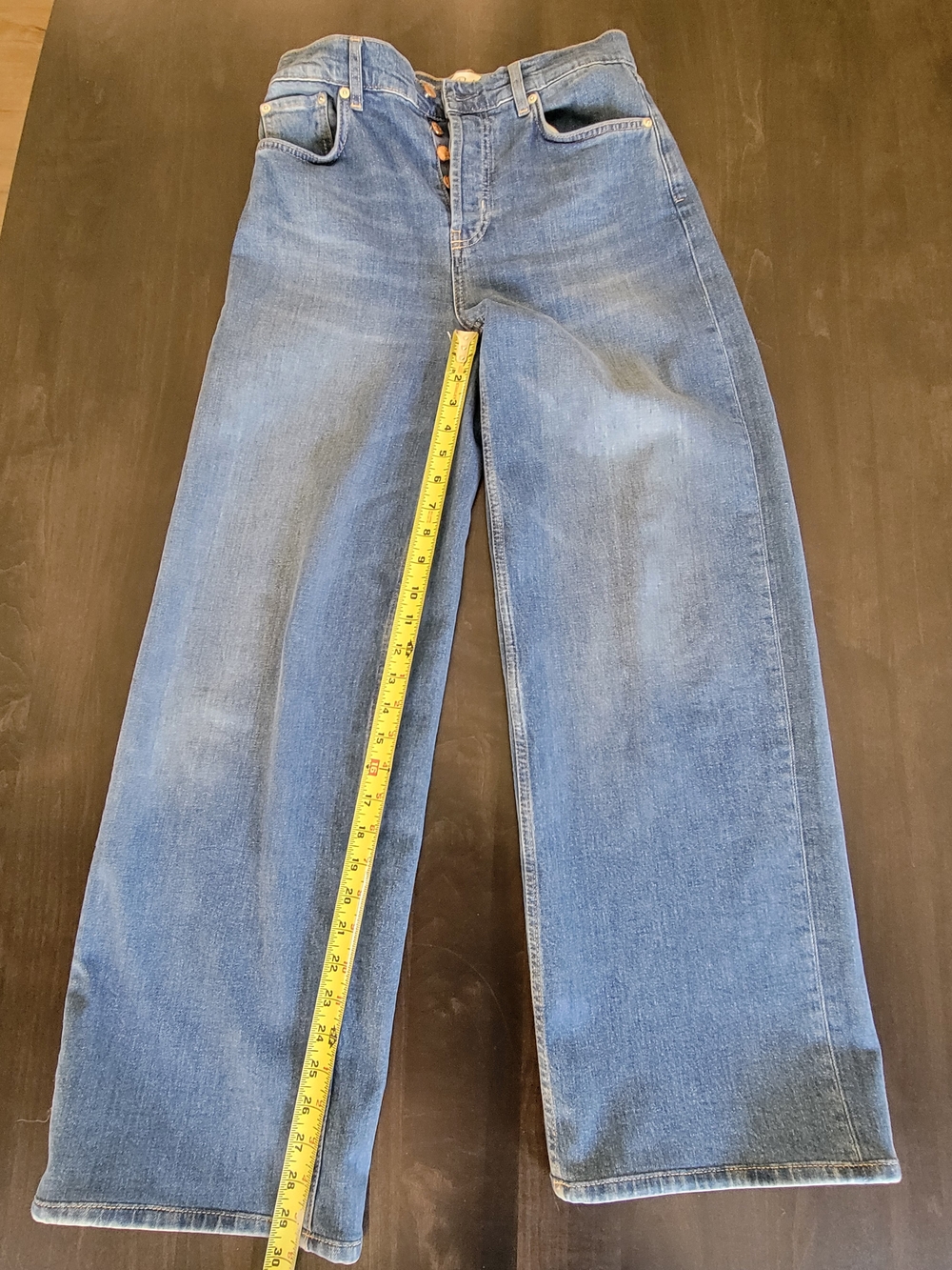 Rails Getty Wide Leg Size 28 color Tidal Wave (altered to 30" inseam)